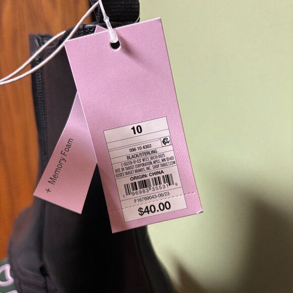 NWT Wild Fable Womens Sterling Chelsea Boots Black Size 10 - Picture 5 of 5